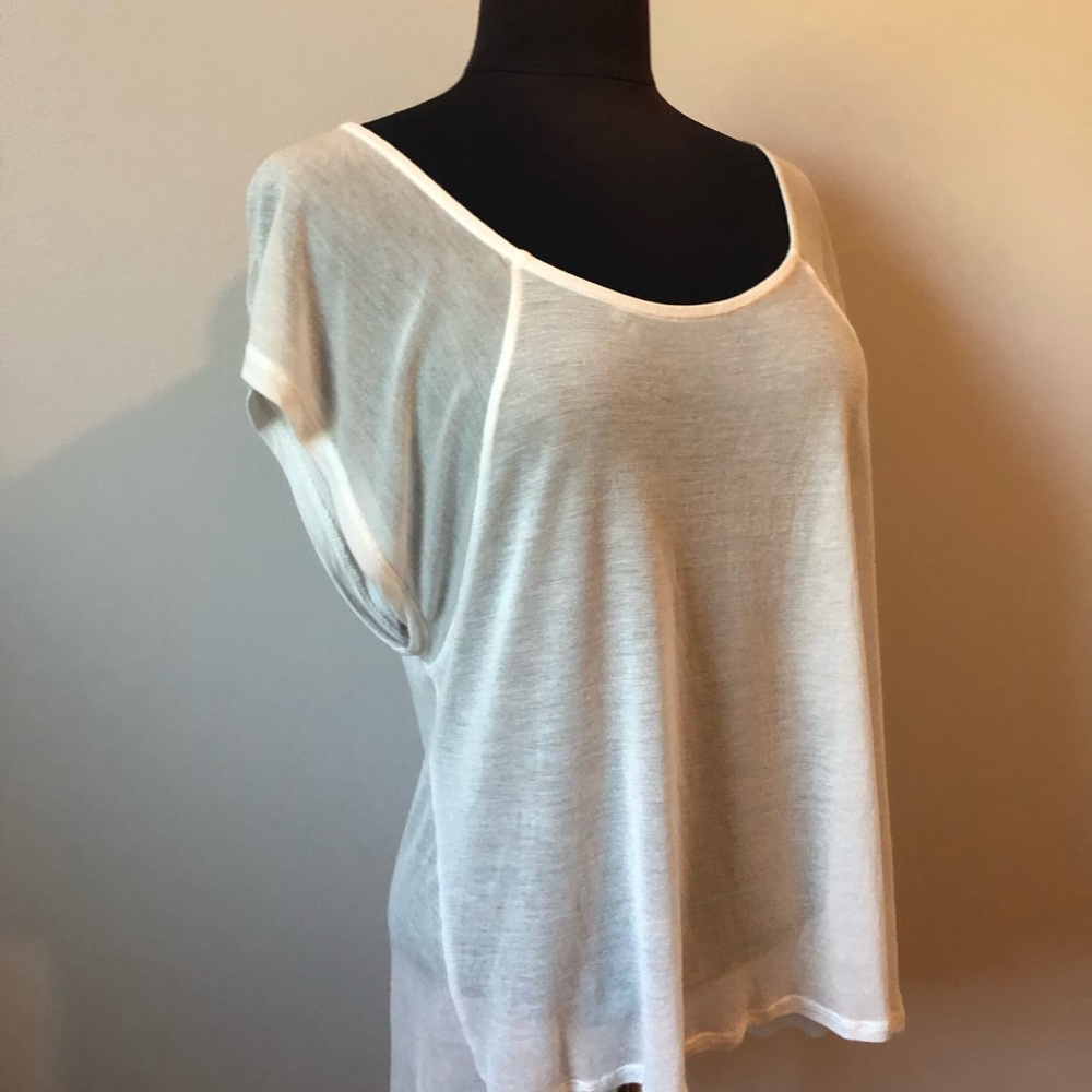 ❌SOLD❌Pacsun White High-Low Top